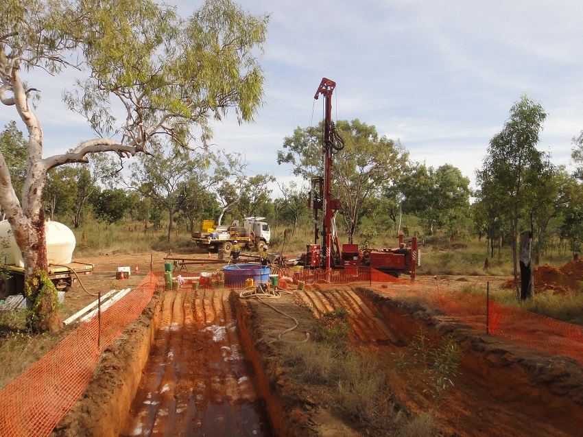 Diamond core drilling for McArthur Basin base metals at Daly Waters NT 2012.